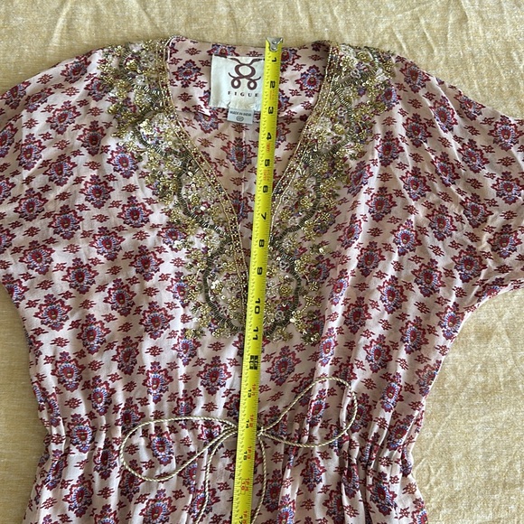 Figue XXS silk chiffon printed caftan 🛑SOLD LINCOLN RD - Picture 6 of 8